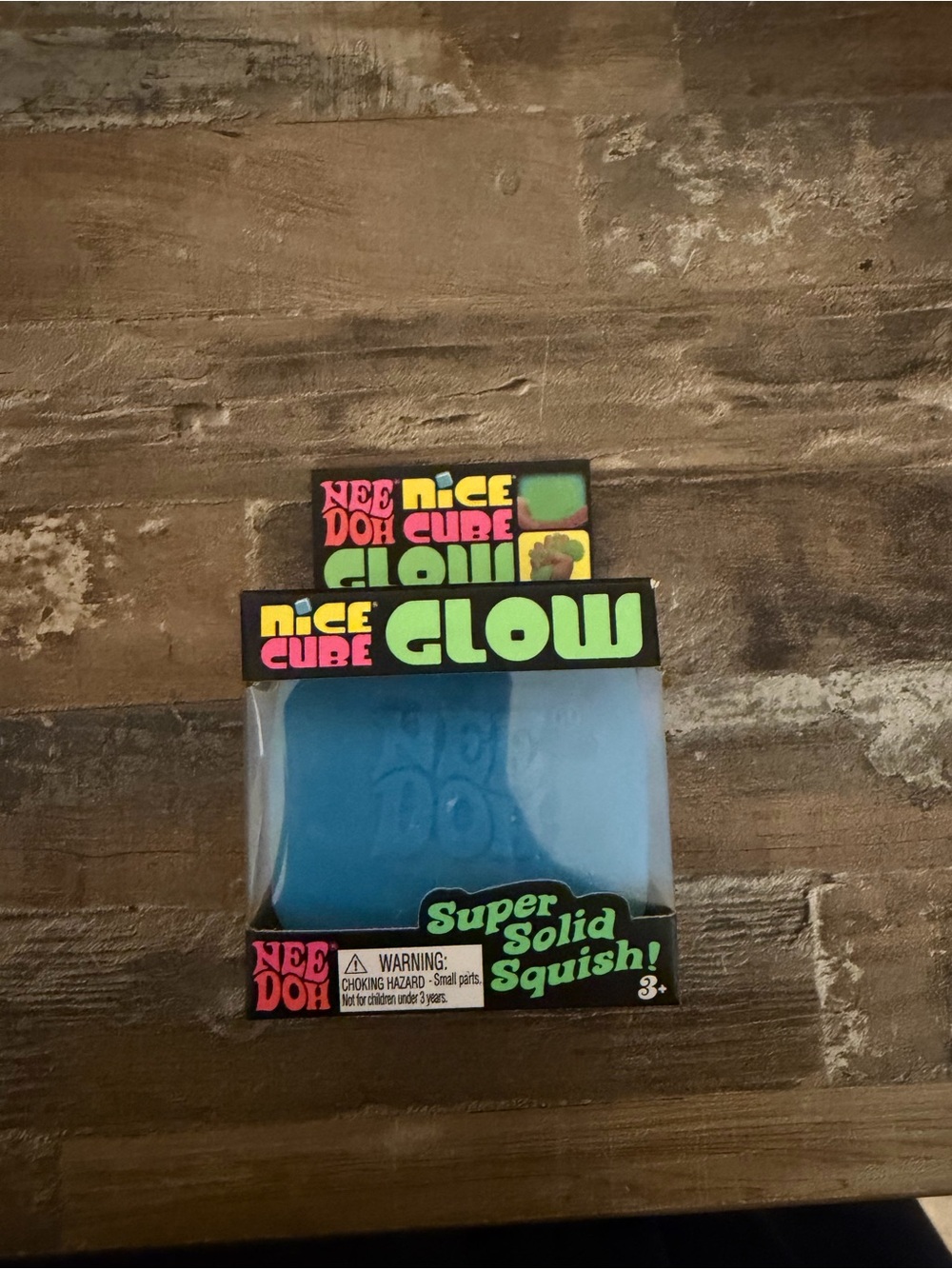 New Needoh Nice Cube Glow Super Solid Squish - Blue